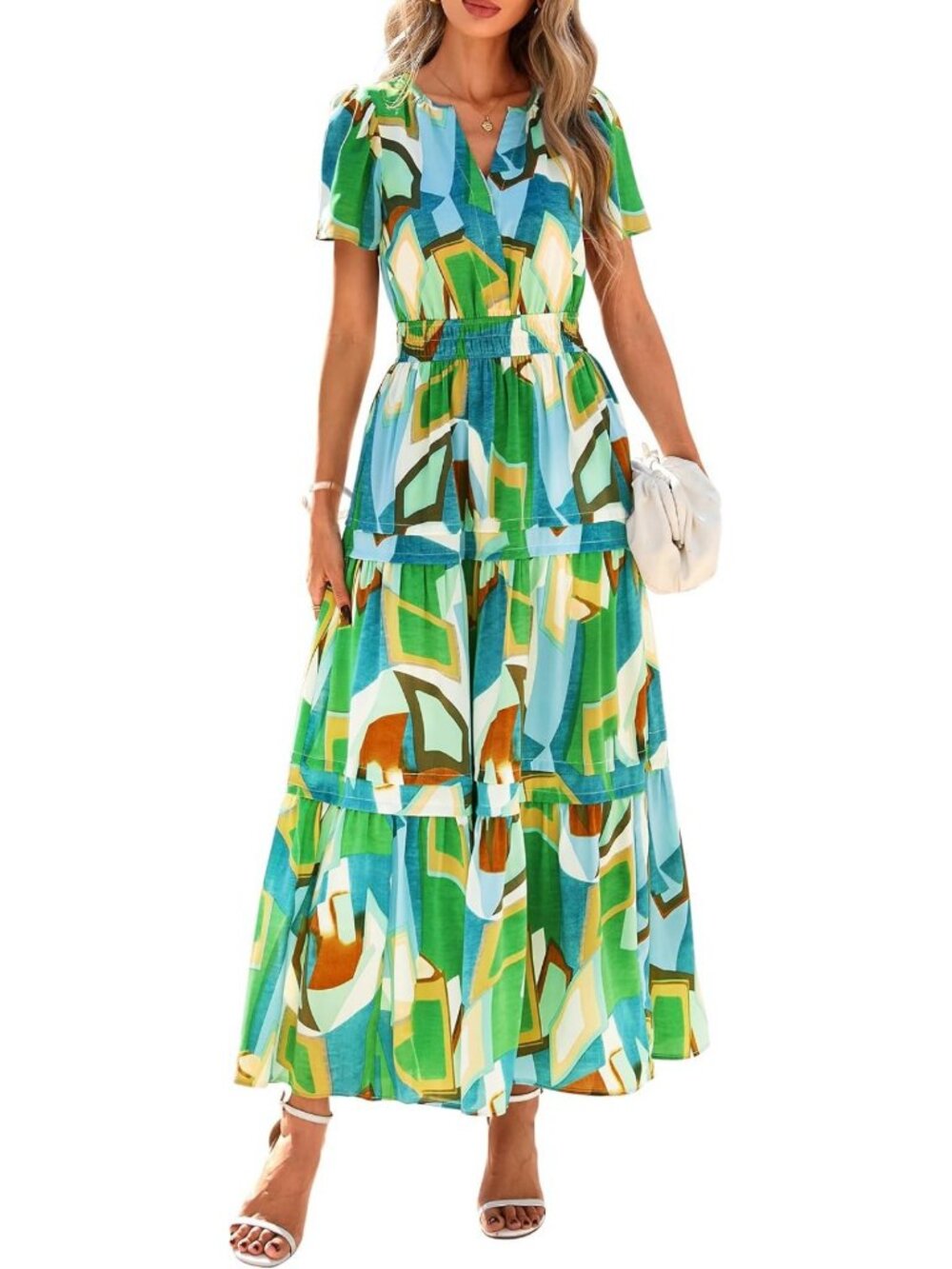 Boho Floral Maxi Dress for Women | Summer Style, Lightweight, Comfortable Fit